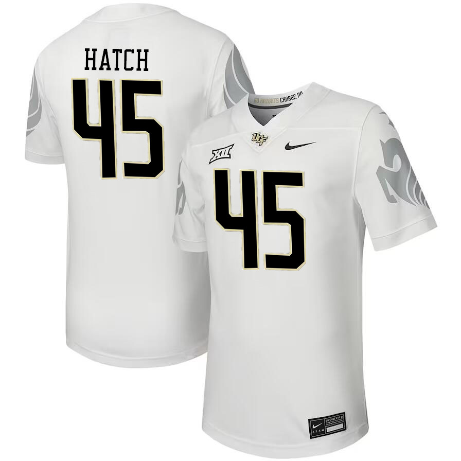 Men #45 Quentin Hatch UCF Knights Big 12 Conference College Football Jerseys Stitched-Black